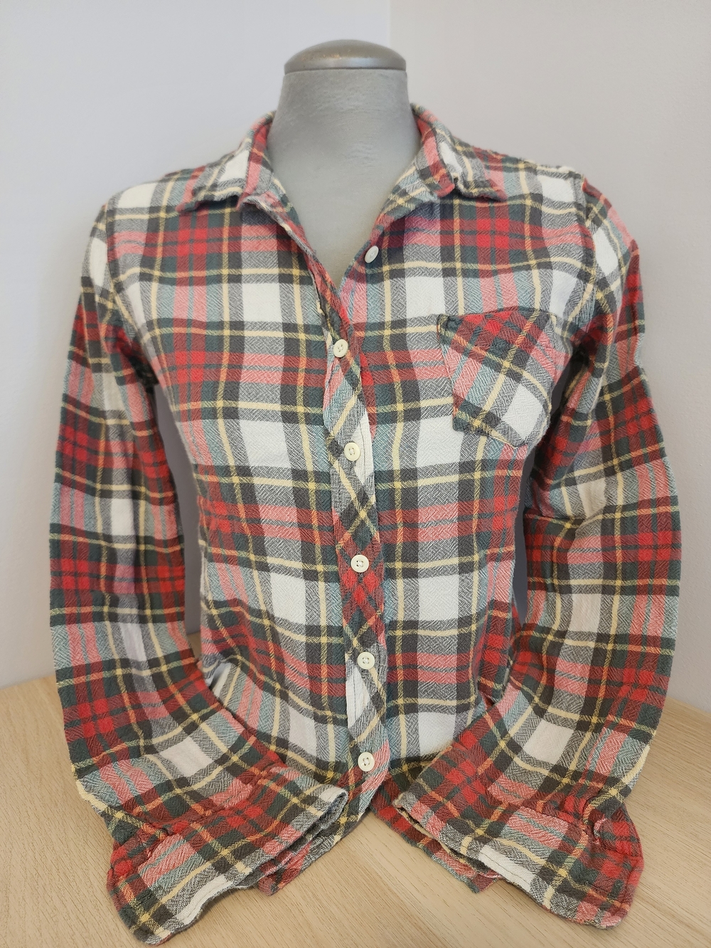 Denim & Supply Ralph Lauren RL Tomboy Plaid Flannel Button-Down Shirt S